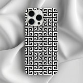 Zwart en Wit Griekse Sleutel iPhone Hoesje