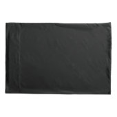 Zwart en wit Griekse sleutel monogram standaard Kussensloop (Achterkant-Links)