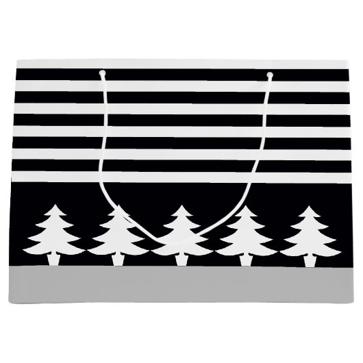 Zwart en wit groot cadeauzakje (Voorkant)