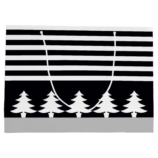 Zwart en wit groot cadeauzakje (Achterkant)