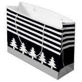 Zwart en wit groot cadeauzakje (Achterkant Gekanteld)