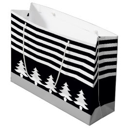 Zwart en wit groot cadeauzakje