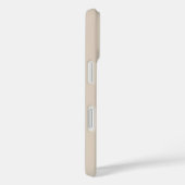 Zwart en Wit Handtekening Naam Monogram Beige Case-Mate iPhone Case (Achterkant / Rechts)