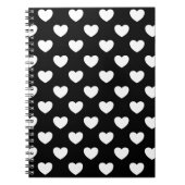 Zwart en wit hart notitieboek (Voorkant)