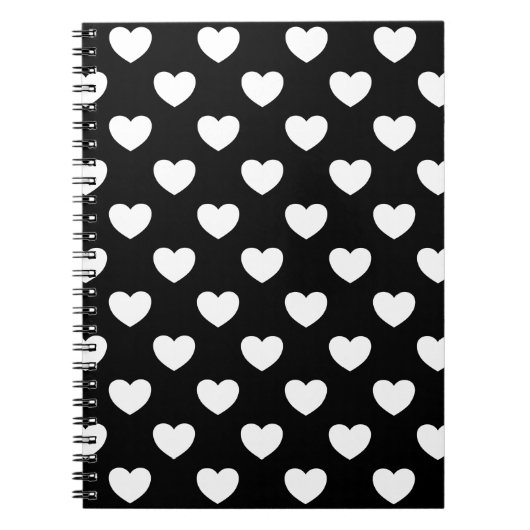 Zwart en wit hart notitieboek (Voorkant)
