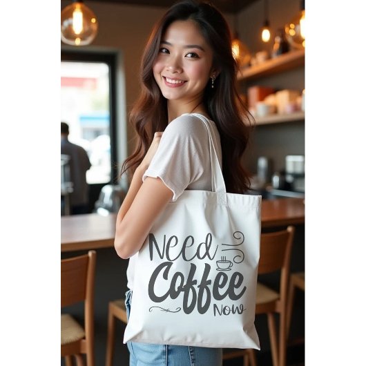 Zwart en wit hebben koffie nodig tote bag