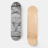 Zwart en Wit Houten Print Skateboard (Voorkant)