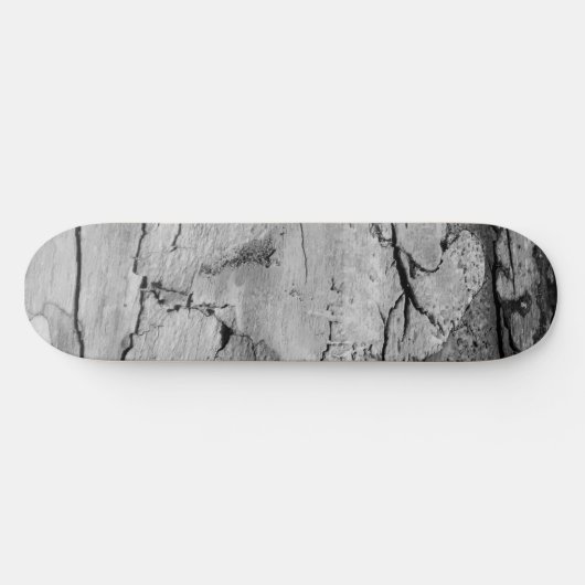 Zwart en Wit Houten Print Skateboard (Horizontaal)