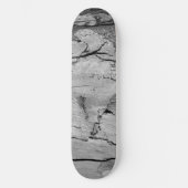Zwart en Wit Houten Print Skateboard (Voorkant)