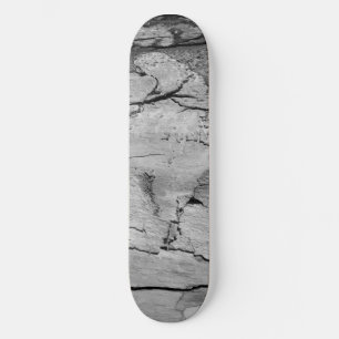 Zwart en Wit Houten Print Skateboard