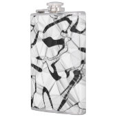 Zwart en Wit in Motion Hip Flask Heupfles (Links)