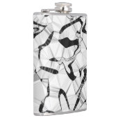 Zwart en Wit in Motion Hip Flask Heupfles (Rechts)