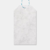 Zwart en wit informeel script en hart met liefde cadeaulabel (Achterkant)