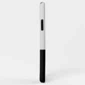 Zwart en wit Initiaal kleurenblok Case-Mate iPhone Case (Achterkant/rechts)