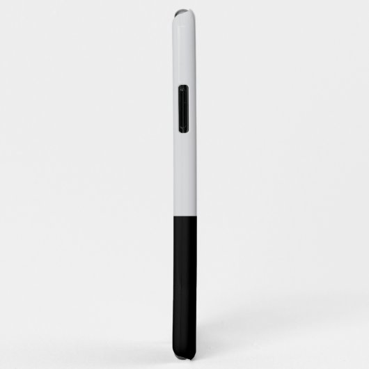 Zwart en wit Initiaal kleurenblok Case-Mate iPhone Case (Achterkant/rechts)