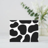 Zwart en wit inktpatroon. briefkaart (Staand voorkant)