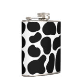 Zwart en wit inktpatroon. heupfles (Rechts)