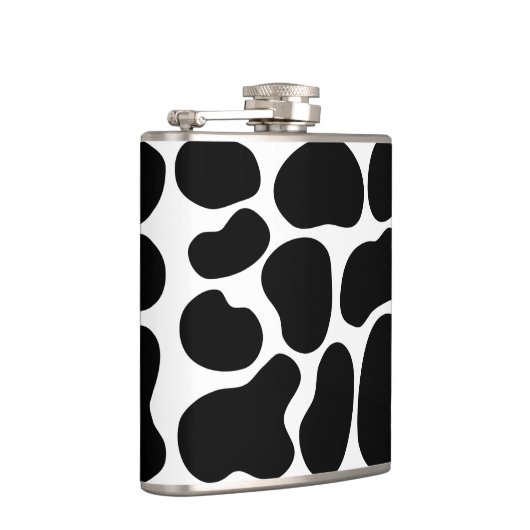 Zwart en wit inktpatroon. heupfles (Rechts)