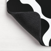 Zwart en wit inktpatroon. muismat (Hoek)