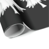 Zwart en Wit Inpakpapier Kerstbomen (Rol Hoek)