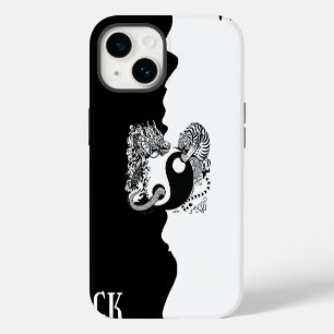 Zwart en Wit iPhone 14 Hoesje