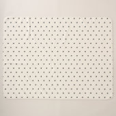Zwart en wit ivoor polka stippenpatroon retro sherpa deken (Voorkant (horizontaal))