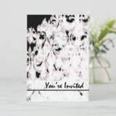 Zwart en Wit Kaart (Staand voorkant)