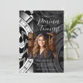 Zwart en wit kaart (Staand voorkant)