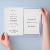 Zwart en Wit Katholiek Budget Huwelijksprogramma (Hand)