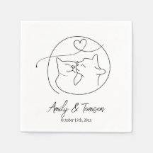 Zwart en wit katten Eenvoudig script