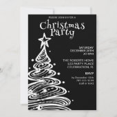 Zwart en Wit Kerstfeest Kaart (Voorkant)