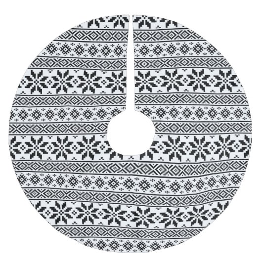 Zwart en wit kerstfeest kerstboom rok (Voorkant)