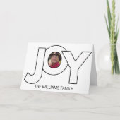 Zwart en wit Kerstmis Kaart (Voorkant)