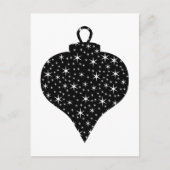 Zwart en wit kerstontwerp. feestdagenkaart (Voorkant)