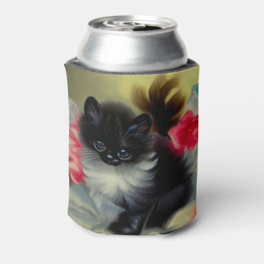  zwart en wit, keukenverf blikjeskoeler (Blikje Achterkant)