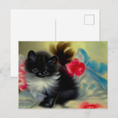  zwart en wit, keukenverf briefkaart (Voorkant / Achterkant)