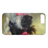  zwart en wit, keukenverf Case-Mate iPhone case (Achterkant (Horizontaal))