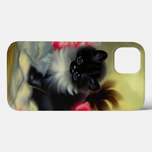  zwart en wit, keukenverf Case-Mate iPhone case (Achterkant (horizontaal))