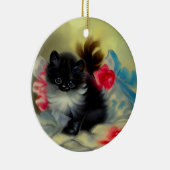 zwart en wit, keukenverf keramisch ornament (Rechts)