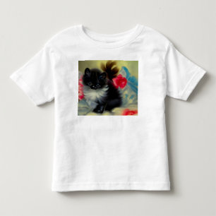  zwart en wit, keukenverf kinder shirts