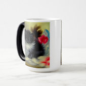 zwart en wit, keukenverf magische mok (Voorkant links)