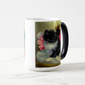 zwart en wit, keukenverf magische mok (Voorkant rechts)