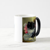  zwart en wit, keukenverf magische mok (Voorkant rechts)