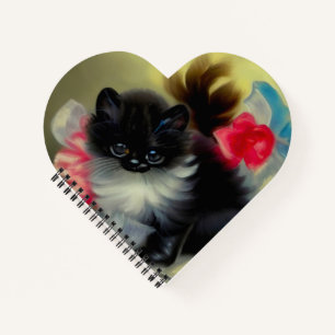 zwart en wit, keukenverf notitieboek