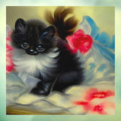  zwart en wit, keukenverf raamsticker (Vel 3)