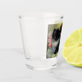  zwart en wit, keukenverf shot glas (Links)