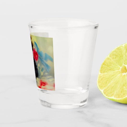  zwart en wit, keukenverf shot glas (Rechts)