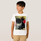  zwart en wit, keukenverf t-shirt (Voorkant volledig)