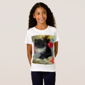  zwart en wit, keukenverf t-shirt (Voorkant volledig)