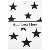 Zwart en wit klembord op maat (Achterkant)